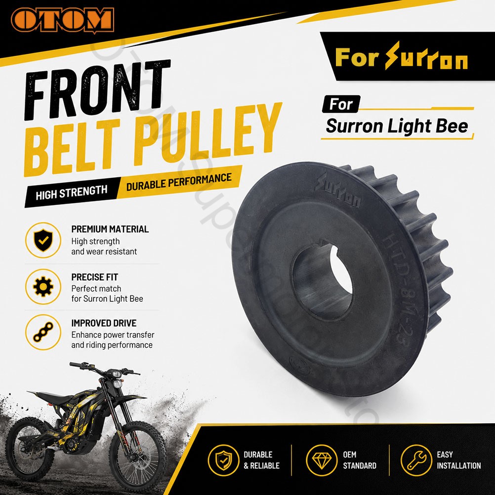 Riding Gear - Surron Light Bee オートバイ用フロントベルトプーリードライブホイールトランスミッションギア Sur Ron