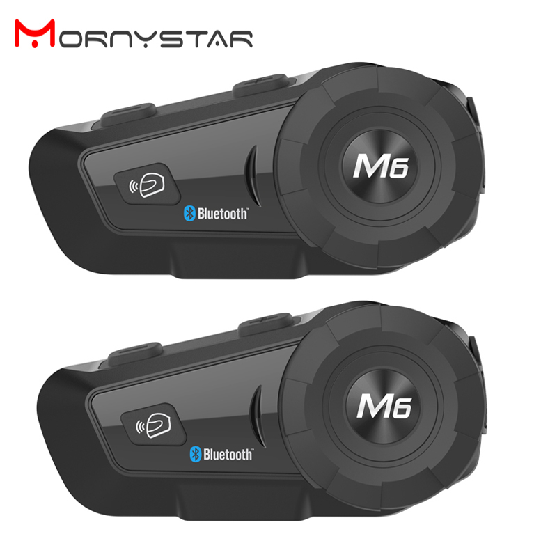 Universal Motorcycle Helmet Intercom Headset - 2 個 MONYSTAR M6 プラス 1000