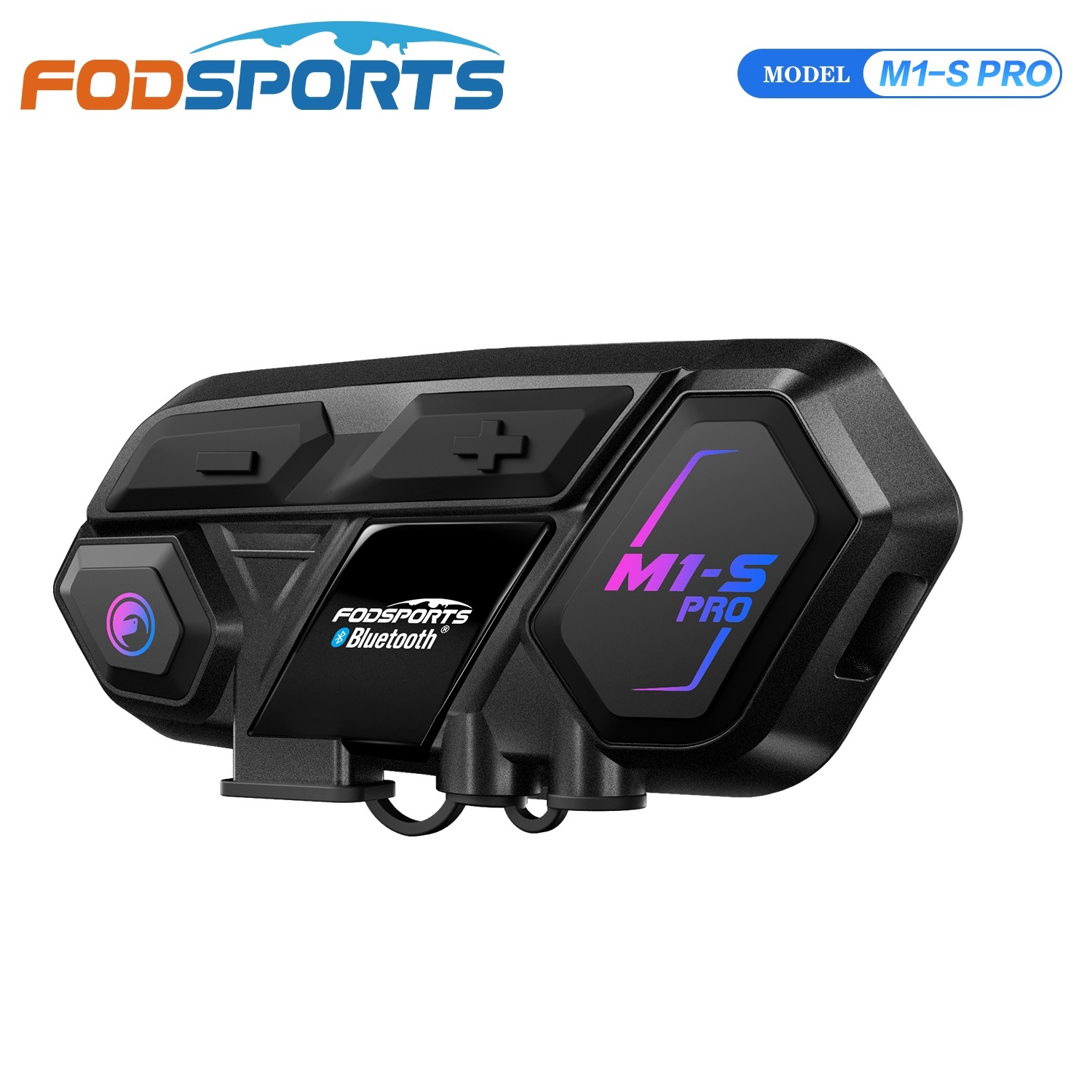 Universal Motorcycle Helmet Intercom Headset - Fodsports M1-S PROオートバイBluetoothインターホン、ヘルメットインターホンヘッドセット、8ライダー2000M。