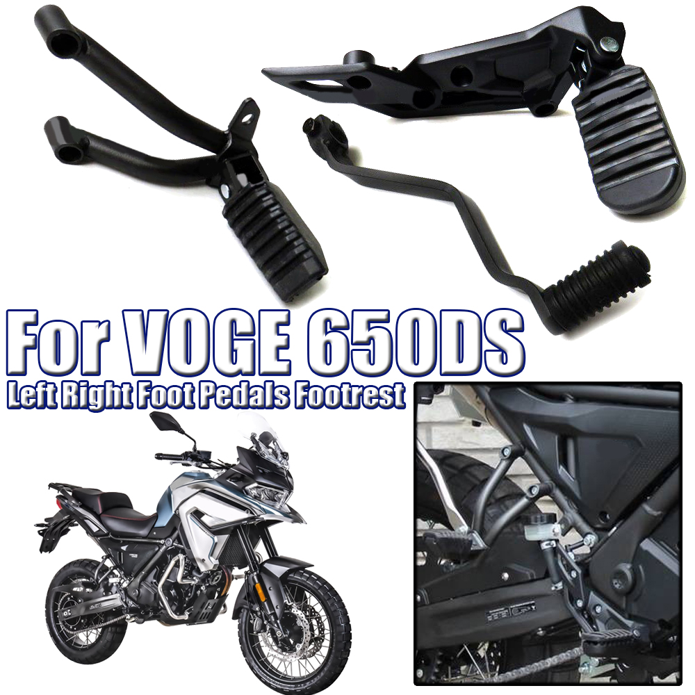 Riding Gear - オートバイフロントリア左右フットペダルフットレストギアシフトブレーキペダルアクセサリー VOGE 650DS 650 DS 650-DS
