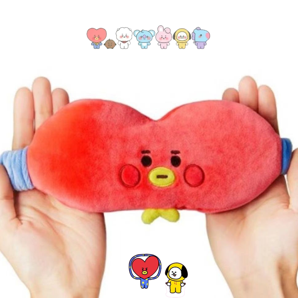 Atv Parts - BT21漫画のかわいいぬいぐるみアイマスク カワイイ 男女兼用 旅行 オフィス 昼寝