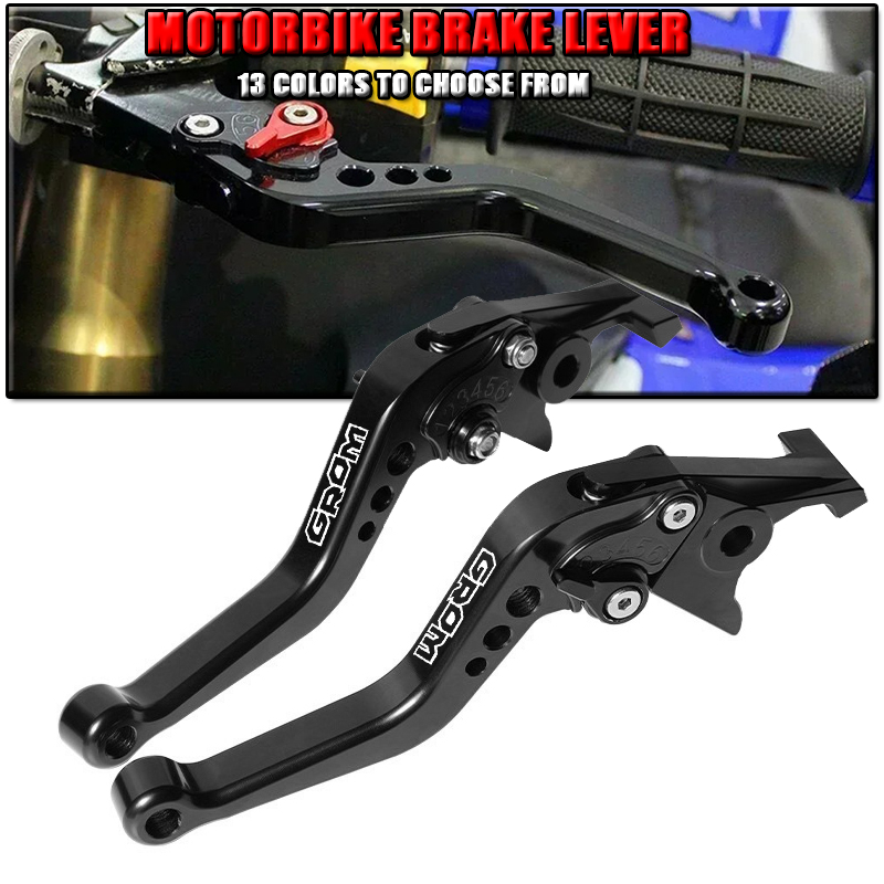 Cnc Aluminum Adjustable Brake Clutch Levers - GROM MSX 125 MSX125 2014-2017 オートバイショートブレーキクラッチレバーアルミ
