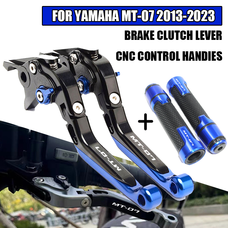 Cnc Aluminum Adjustable Brake Clutch Levers - MT-07 FZ-07 MT 07 FZ07 MT07