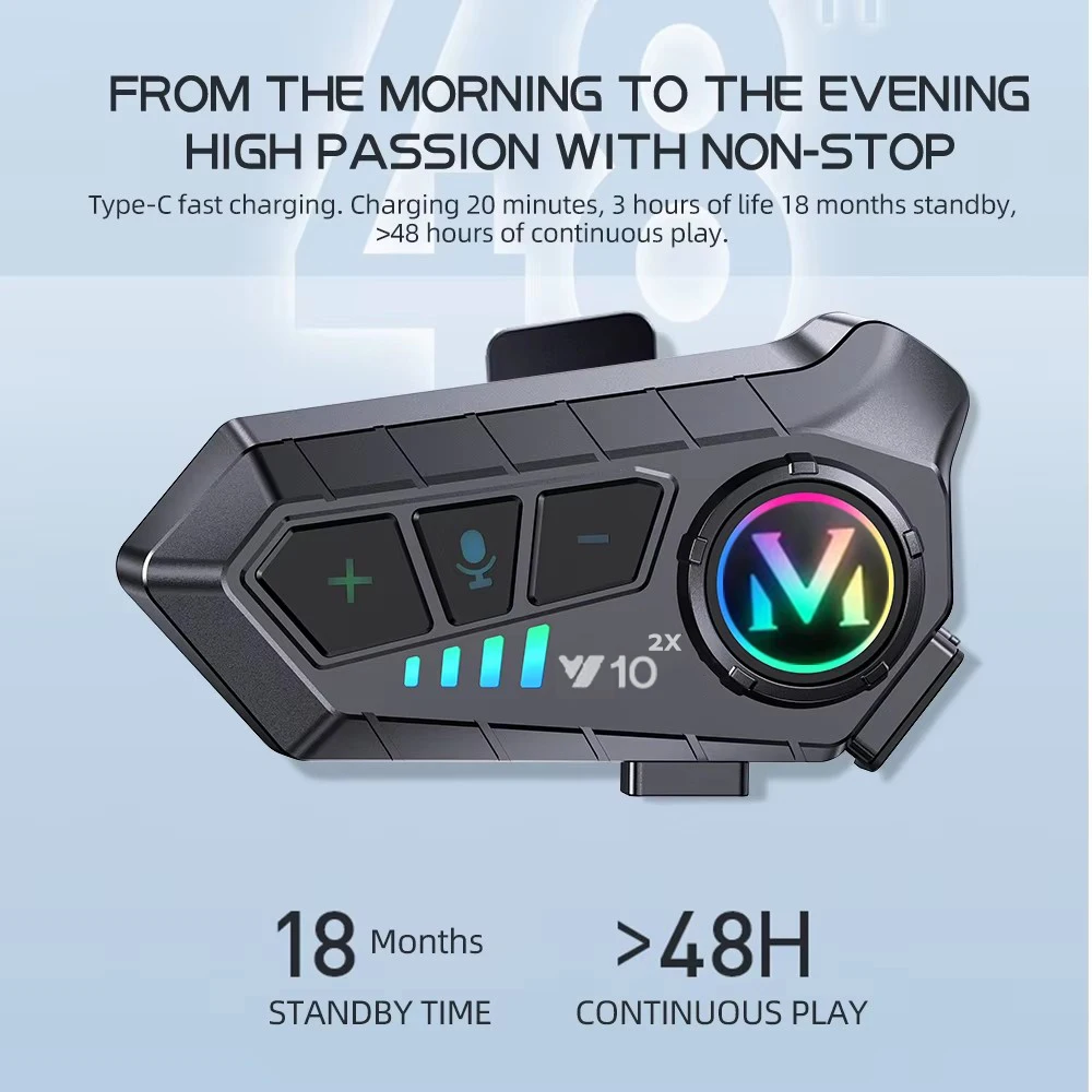 1/2x オートバイインターホンヘルメットヘッドセット 30 - Universal Motorcycle Helmet Intercom Headset のレビューと価格