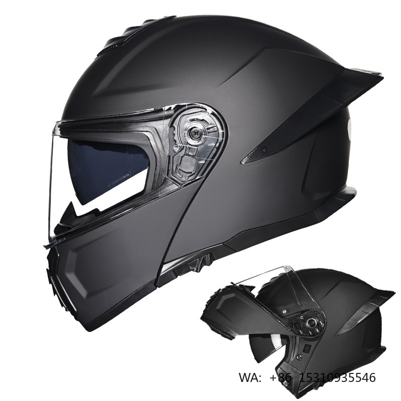 DOT承認済みデュアルバイザーバイクレーシングヘルメットAB - Dual Visor Motorcycle Racing Helmet のレビューと価格