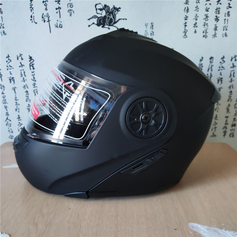 フリップアップ式バイク用モジュラーヘルメット、内蔵サンバイザ - Motorcycle Helmet Inner Sun Visor Lens のレビューと価格