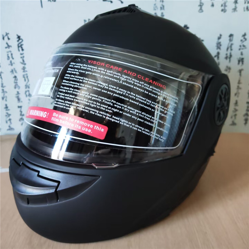 フリップアップ式バイク用モジュラーヘルメット、内蔵サンバイザ - Motorcycle Helmet Inner Sun Visor Lens のレビューと価格