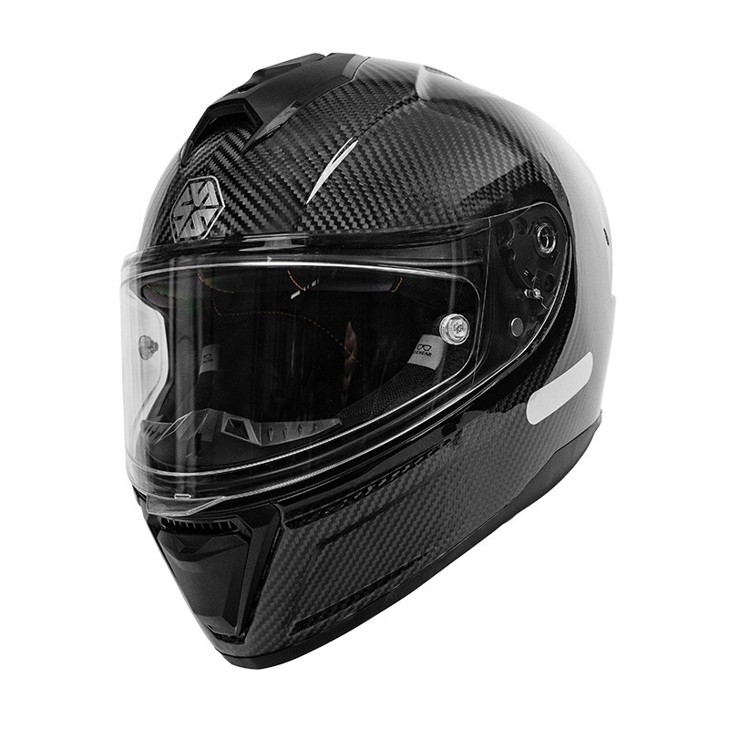 カーボンファイバーバイクヘルメット フルフェイス 軽量 レー - Carbon Fiber Lightweight Motorcycle Helmet のレビューと価格