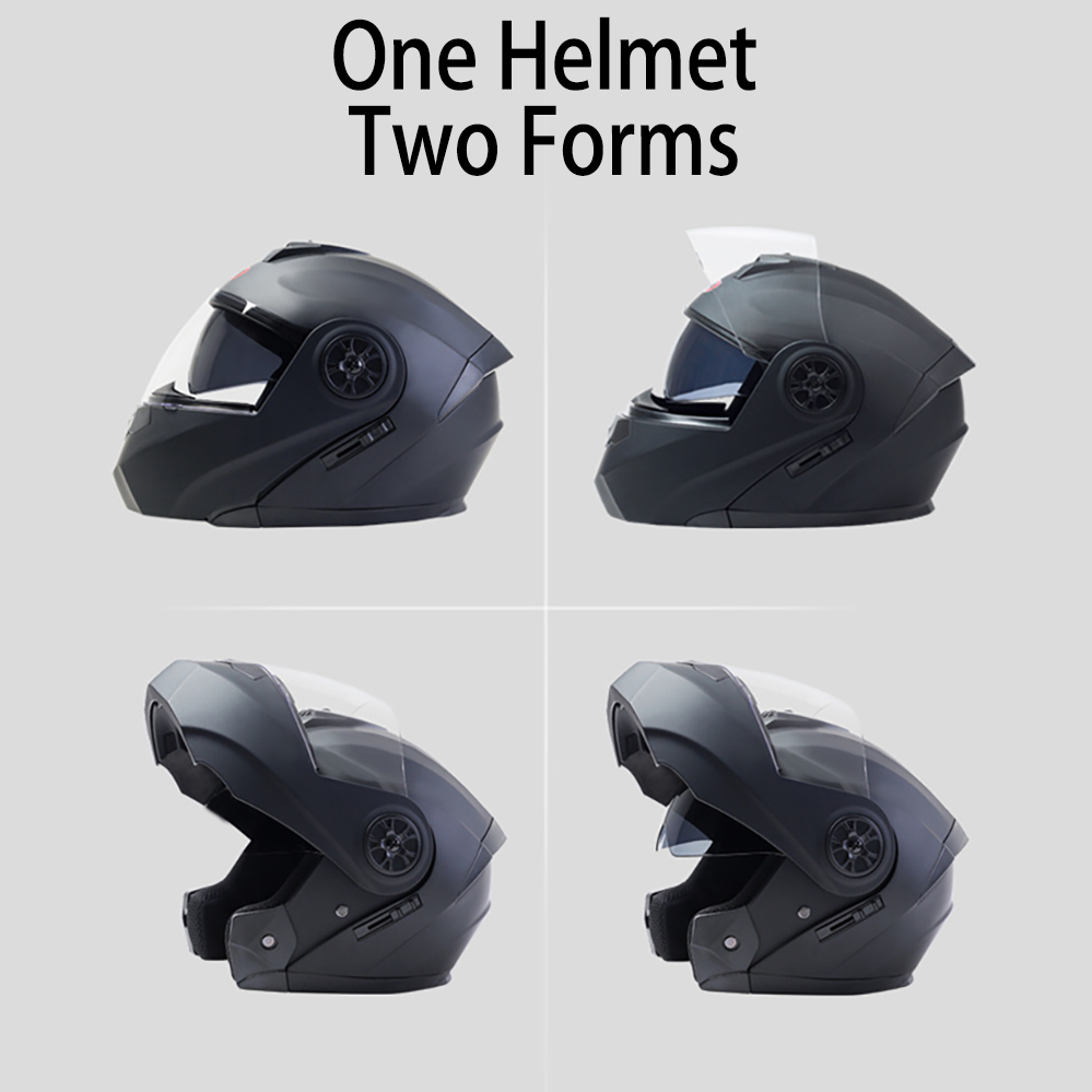 Bluetooth メンズオートバイヘルメットフルフェイスキ - Full Face Motorcycle Helmet With Bluetooth のレビューと価格