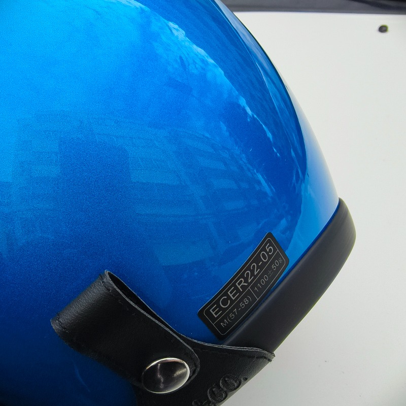 日本韓国スタイルオープンフェイスオートバイヘルメットヴィンテ - Vintage Open Face Retro Helmet のレビューと価格
