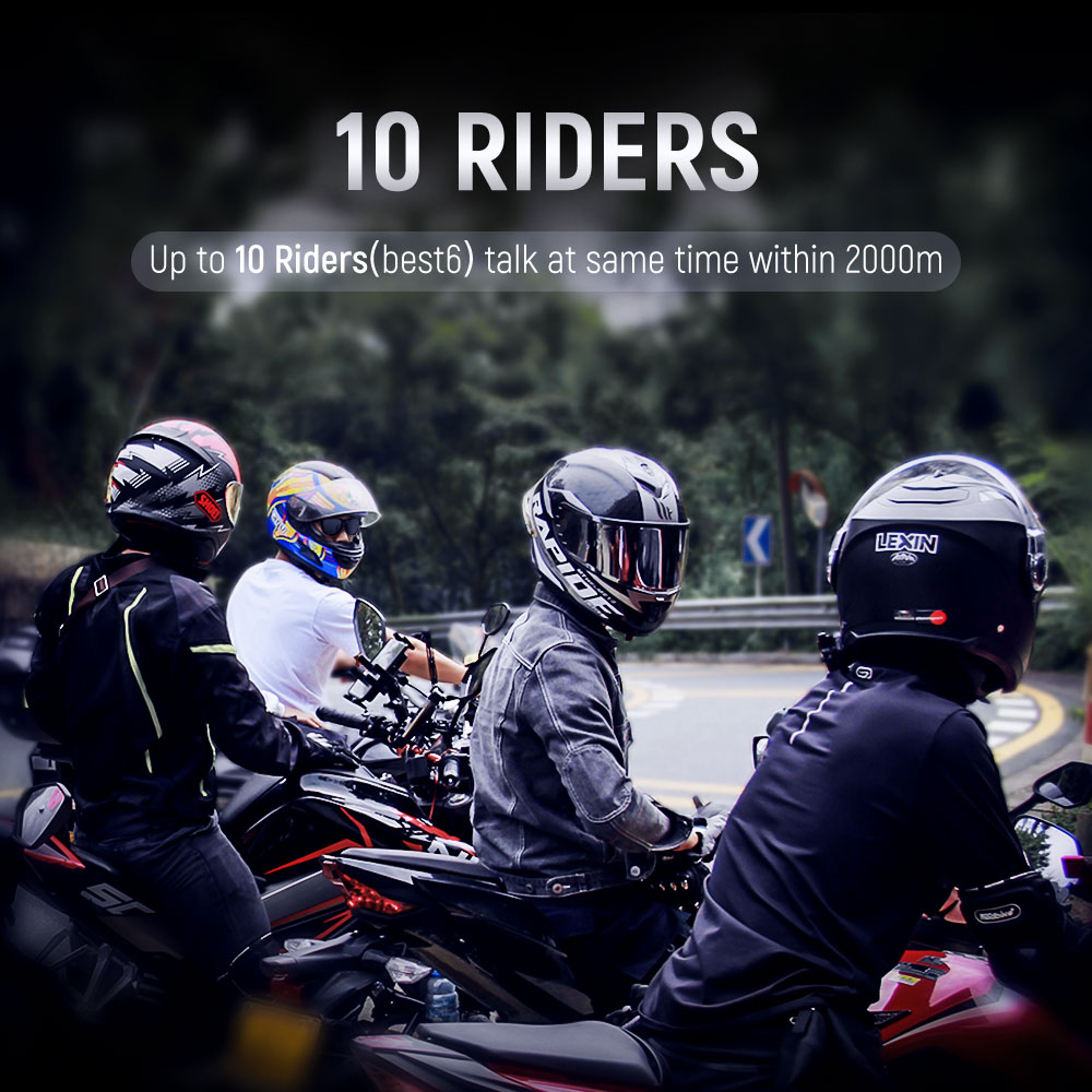 オートバイのヘルメット用のBluetoothヘッドセットLe - Universal Motorcycle Helmet Intercom Headset のレビューと価格
