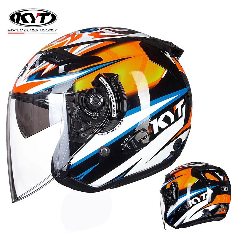 Kyct-ヴィンテージオープンフェイスのオートバイ用ヘルメッ - Vintage Open Face Retro Helmet のレビューと価格