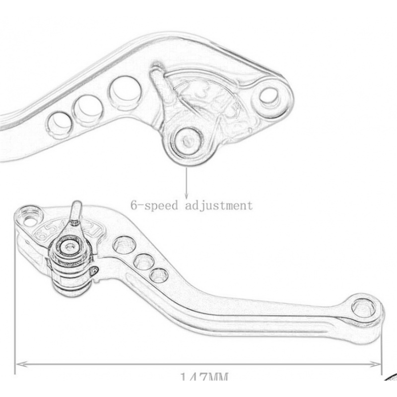 ホンダ REBEL/CM/CMX 300/500 REBEL - Cnc Aluminum Adjustable Brake Clutch Levers のレビューと価格