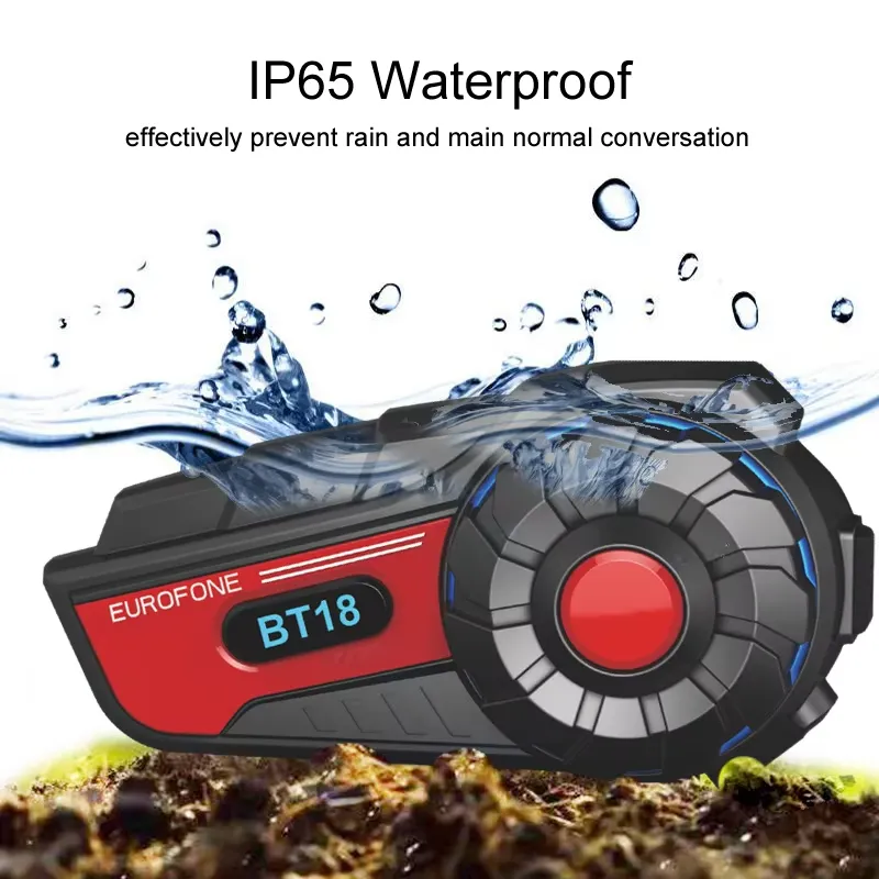 BT18 オートバイヘルメットインターコム IP67 防水ワ - Motorcycle Helmets のレビューと価格