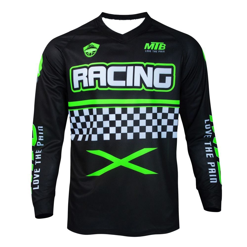 アウトドアサイクリング長袖トップス MTB プリント通気性メ - Riding Gear のレビューと価格