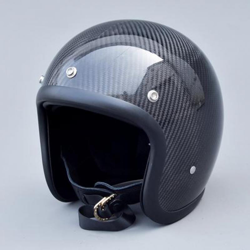 クラシックなヴィンテージオープンフェイスヘルメット,軽量カー - Carbon Fiber Lightweight Motorcycle Helmet のレビューと価格
