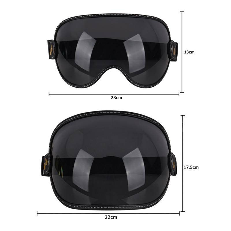 Uchoose-オープンフェイスのオートバイ用ヘルメット,レ - Vintage Open Face Retro Helmet のレビューと価格