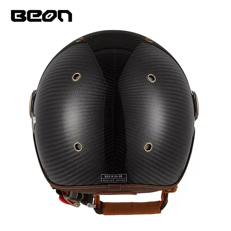 BEON BR13 レトロオープンフェイスハーフヘルメットオ - Vintage Open Face Retro Helmet のレビューと価格