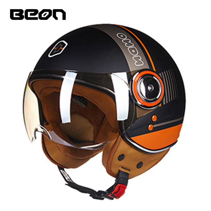 BEON 110B オープンフェイス オートバイ ヘルメット - Vintage Open Face Retro Helmet のレビューと価格